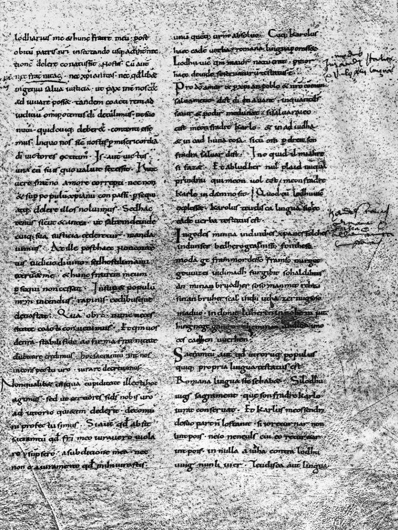 Fato do dia: primeiro documento em francês