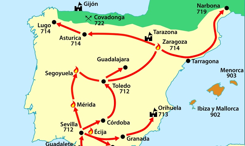 Fato do dia: Invasão da Península Ibérica