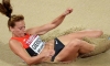 Kristin Gierisch competiu no salto triplo Kristin Gierisch competiu no salto triplo